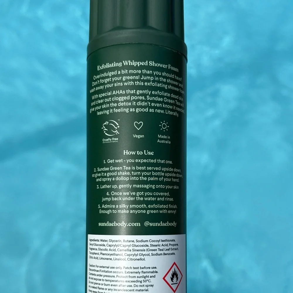 Sundae Green Tea Exfoliating Whipped Shower Foam with AHA NEW - Picture 3 of 6